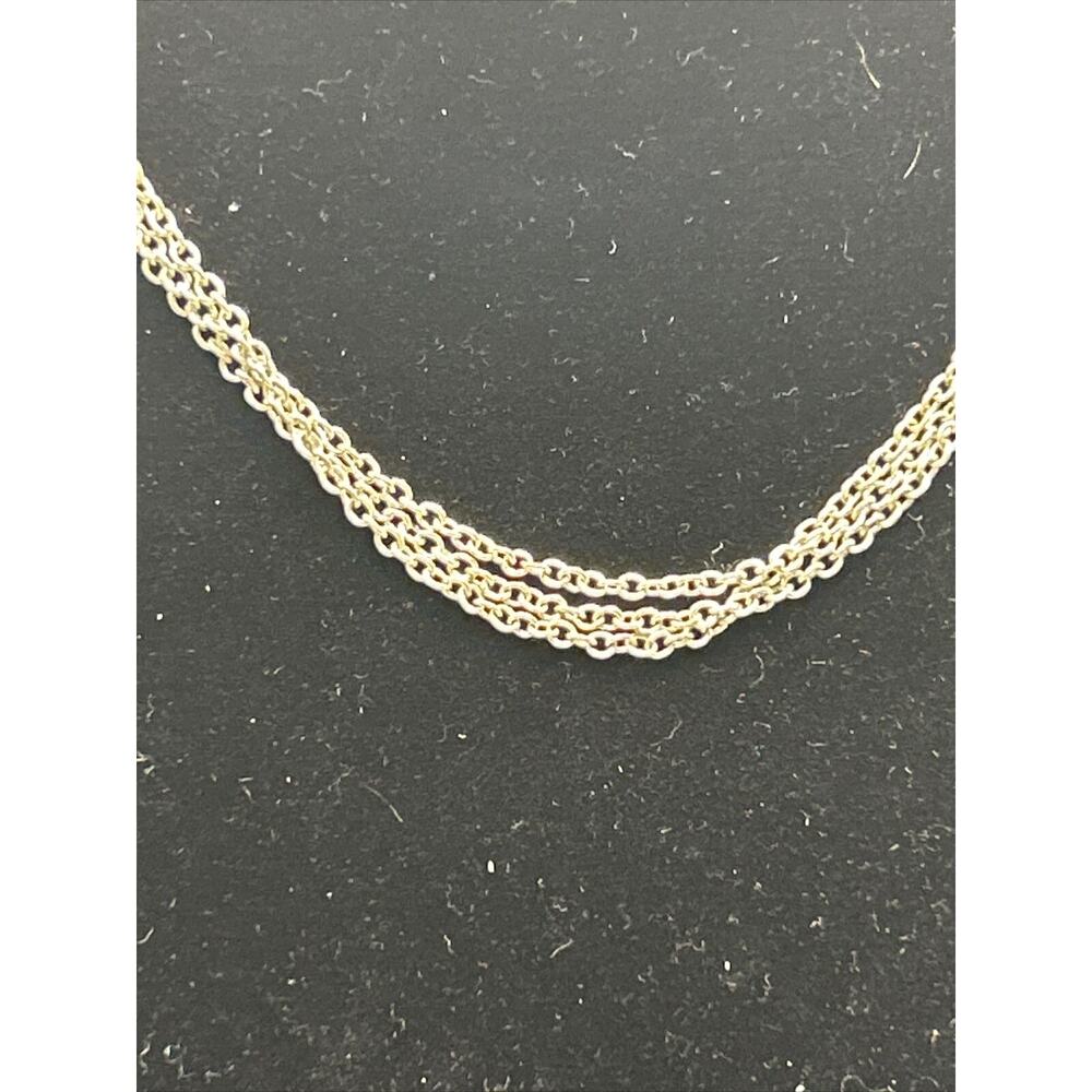 Avon Silver Plated 3 Strand 16” Chain Retro - Picture 3 of 5